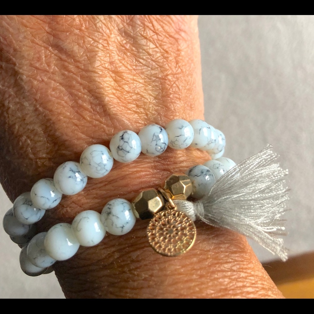Beautiful bead bracelets.